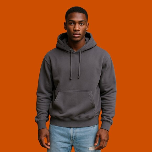 Uniqlo Charcoal Gray Fleece-Lined Hoodie – Size XL (Unisex Fit) - Picture 2 of 9